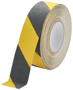 DURABLE Bande antidérapante DURALINE GRIP, 75 mm, noir/jaune