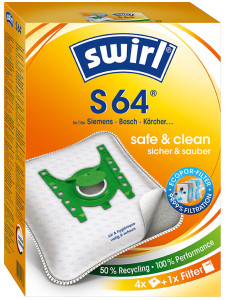 swirl Sac d'aspirateur S 64, avec filtre MicroporPlus