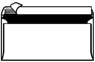 herlitz Briefumschlag, DIN lang, mit Fenster, weiß