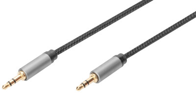 DIGITUS Câble de raccordement audio, jack mâle 3,5 mm, 1 m