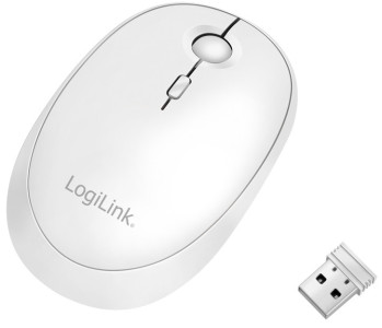 LogiLink Souris optique, sans fil, blanc