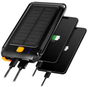 LogiLink Batterie externe solaire, 10.000 mAh, noir