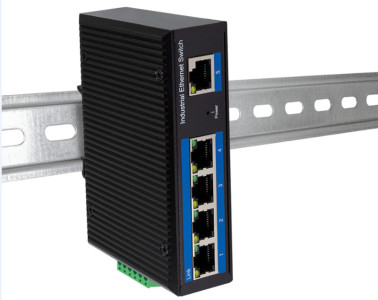 LogiLink Switch industriel Fast Ethernet PoE, 5 ports