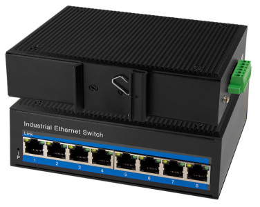 LogiLink Switch industriel Fast Ethernet, 8 ports, unmanaged