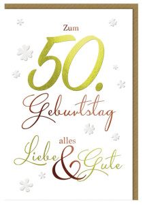 SUSY CARD Geburtstagskarte - 80. Geburtstag 