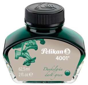 Pelikan Encre 4001 dans un flacon en verre, vert foncé