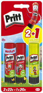 Pritt Bâton de colle BTS 2023, multipack, 3x 11 g + 1x 10 g