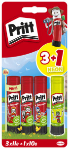 Pritt Bâton de colle BTS 2023, multipack, 3x 11 g + 1x 10 g