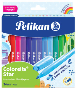 Pelikan Feutre colorella star, étui carton de 24