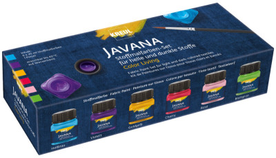 KREUL Peinture pour textiles JAVANA, Color Living Set