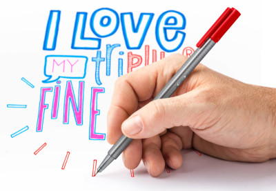 STAEDTLER Fineliner triplus HAPPY, étui de 10