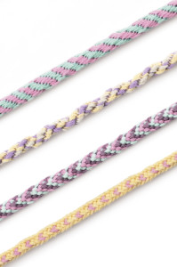 folia Kumihimo Bracelets-Set PASTELL RAINBOW, 16-teilig