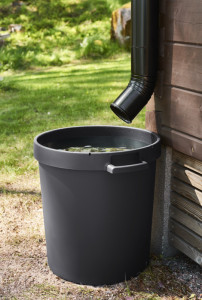 orthex Couvercle pour bac de jardin 45 litres, gris foncé