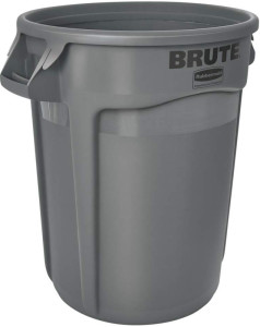 Rubbermaid Collecteur BRUTE 121,1 litres, en PP, gris