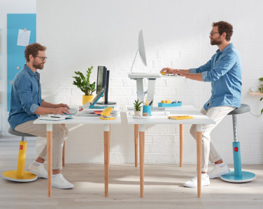 LEITZ Tabouret assis-debout Ergo Cosy Aktiv, bleu