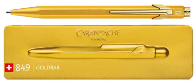 CARAN D'ACHE Stylo à bille 849 GoldBar, or