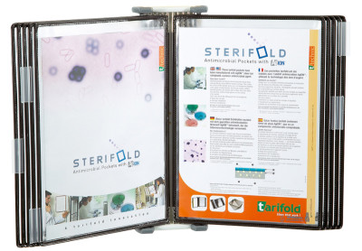 tarifold Kit mural antibactérien STERIFOLD, A4, gris/blanc