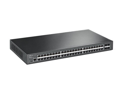 TP-Link : 48-PORT GIGABIT L2+ MGD SWITCH avec 4 10GE SFP+ SLOTS