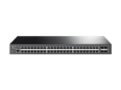 TP-Link : 48-PORT GIGABIT L2+ MGD SWITCH avec 4 10GE SFP+ SLOTS