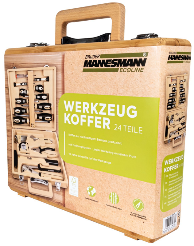 BrÜder Mannesmann Jeu Doutils Ecoline Mallette 24 Pièces