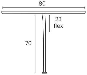 UNiLUX LED-Tischleuchte STRATA, Klemmfuß, schwarz