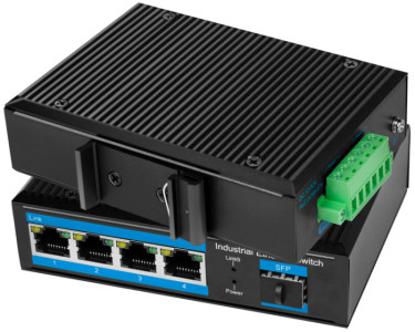 LogiLink Commutateur Industrial Gigabit Ethernet, 4 ports