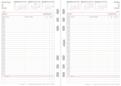 CHRONOPLAN Tagesplan 2024, 1 Tag/1 Seite, DIN A5