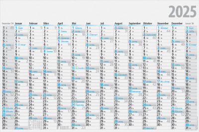 rido idé Plakatkalender, 1.020 x 680 mm, gefalzt, 2024