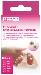 HARO Bague de massage pour les doigts, en acier au carbone