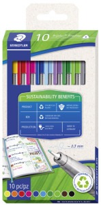 STAEDTLER Fineliner triplus, étui carton de 10