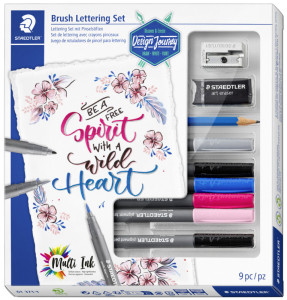 STAEDTLER Kit d'écriture Brush Lettering, 9 pièces