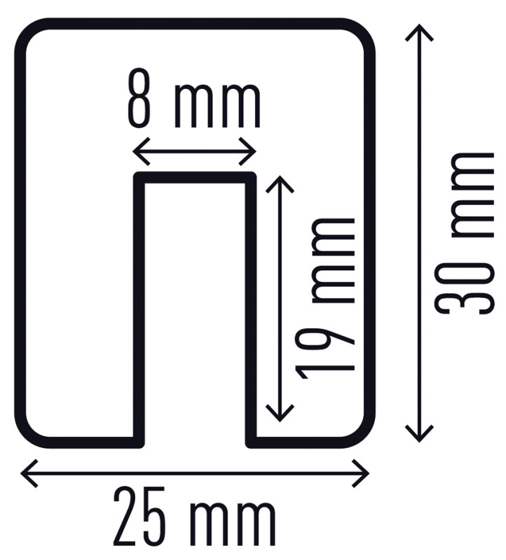 DURABLE Profilé de protection des bords E8R, longueur: 1 m