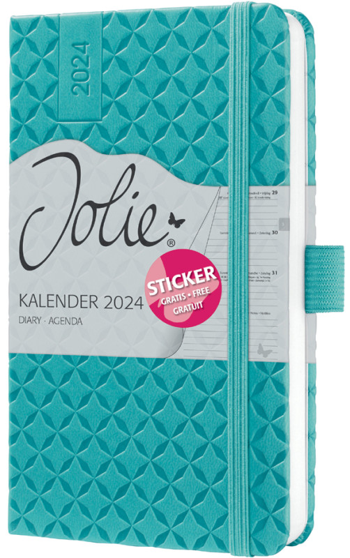 AGENDA JOLIE FLAIR SEMAINIER A6 GRIS *2024*