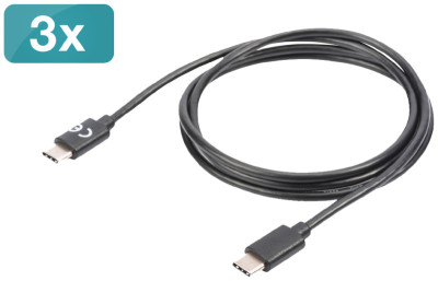 DIGITUS Kit de câbles de données & chargement, USB-C - USB-C
