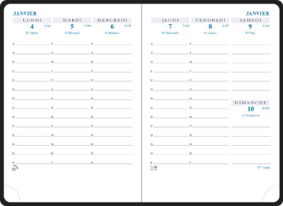 EXACOMPTA Agenda de poche Horizons 15, 2024, Winner assorti