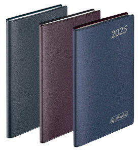 herlitz Taschenkalender Metallic 2024, farbig sortiert, A7