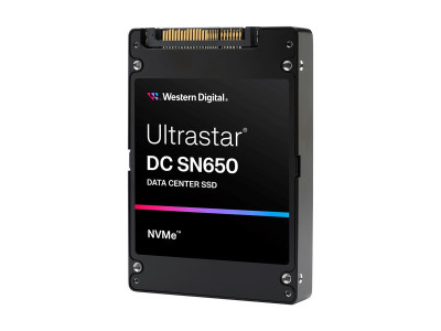 Western Digital : ULTRASTAR DC SN650 U.3 15MM 7680GB PCIE TLC RI-1DW/D BICS5