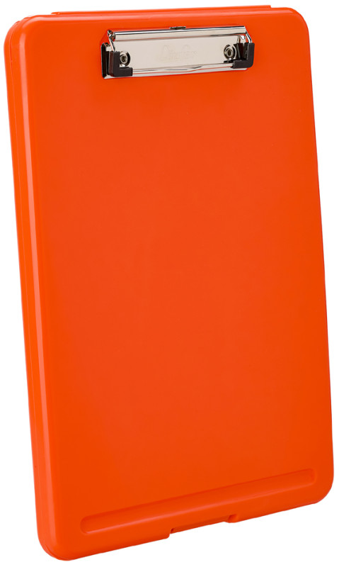 Läufer Porte-bloc à pince Safety, avec compartiment, orange
