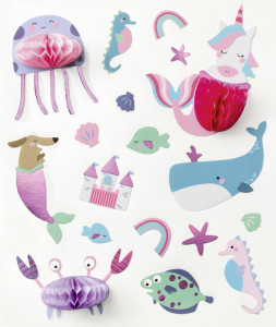 folia Wabenball-Sticker SWEET OCEAN