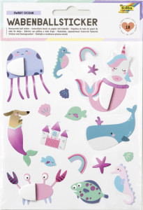 folia Wabenball-Sticker SWEET OCEAN