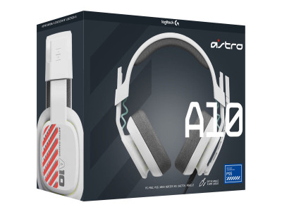 Logitech : ASTRO A10 WIRED HEADSET OVER-EAR/3.5MM - WHITE