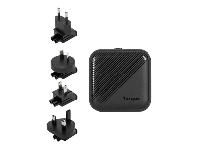 Hyper : 65W GAN CHARGER MULTI PORT - avec TRAVEL ADAPTERS (BLACK)