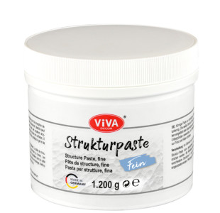 ViVA DECOR Pâte structurée fine, blanc, 1.200 g