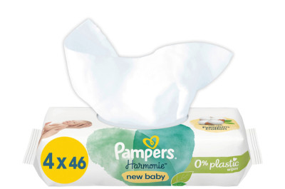 Pampers Lingette humide Harmonie New Baby, 1 x 46 pièces