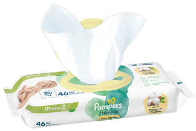 Pampers Lingette humide Harmonie New Baby, 1 x 46 pièces