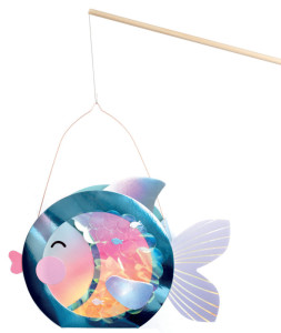 folia Laternen-Bastelset UNDERWATER DREAMS, metallic-blau