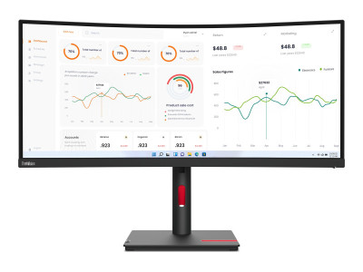 Lenovo : THINKVISION T34W-30 34IN WLED 3440X1440 16:9 4MS 3000:1 HDMI