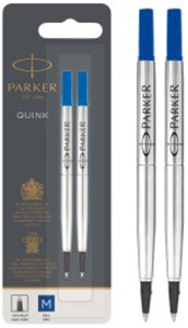 PARKER Recharge pour rollerball QUINK, blister de 2, bleu