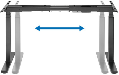 LogiLink Piètement de bureau,hauteur réglable électriquement