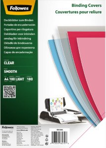 Fellowes Deckblatt, DIN A4, PET, transparent, 0,25 mm